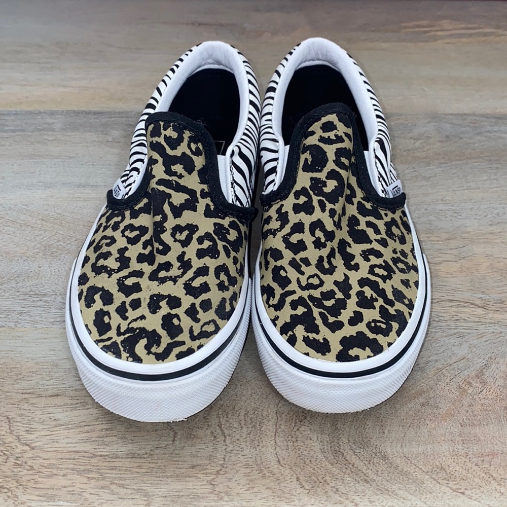 Kids animal print vans